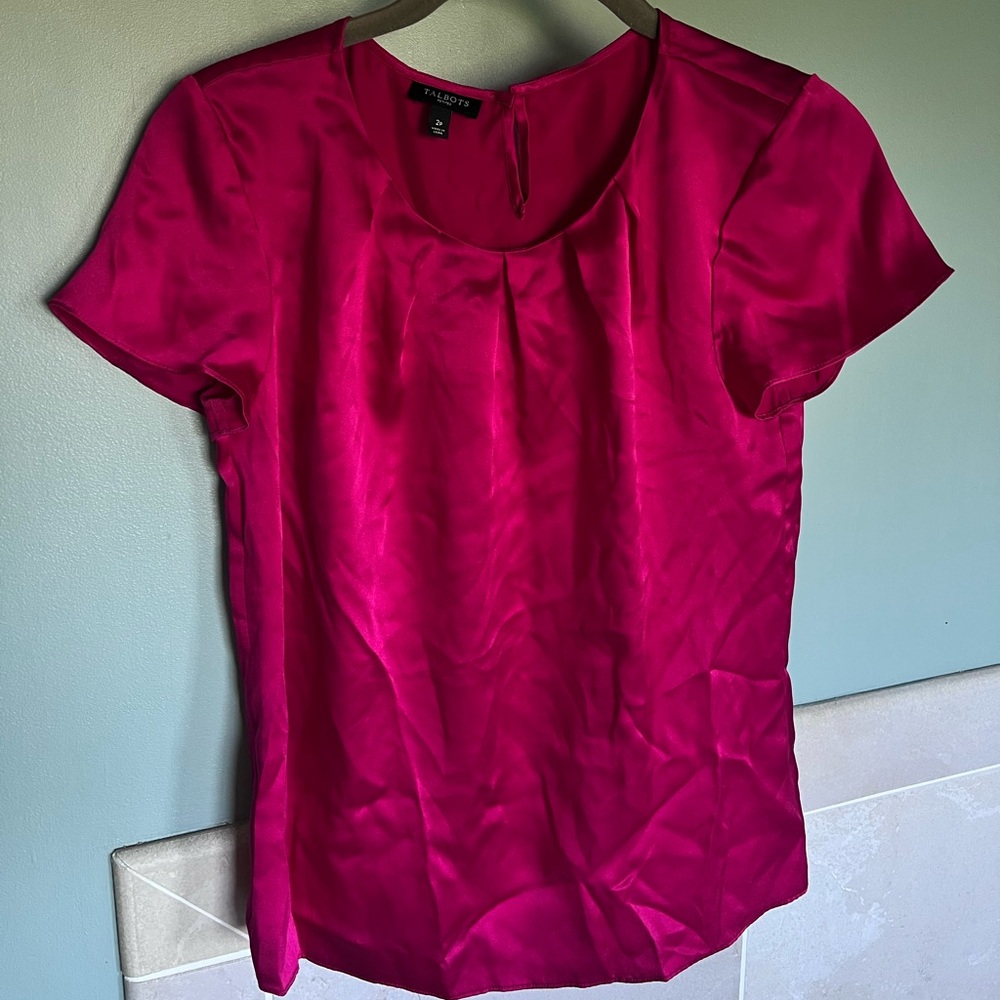 Talbots silk blouse
